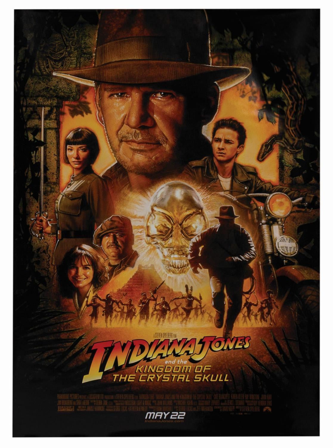 Indiana Jones Crystal Skull (4) Poster Press Pack. - Van Eaton Galleries, image size:1117x1500