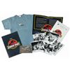 Image 1 : Jurassic Park Press Kit, Fossil Plaque, and Crew Shirt.
