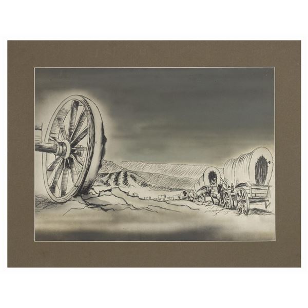 Wagon Train Title Background.