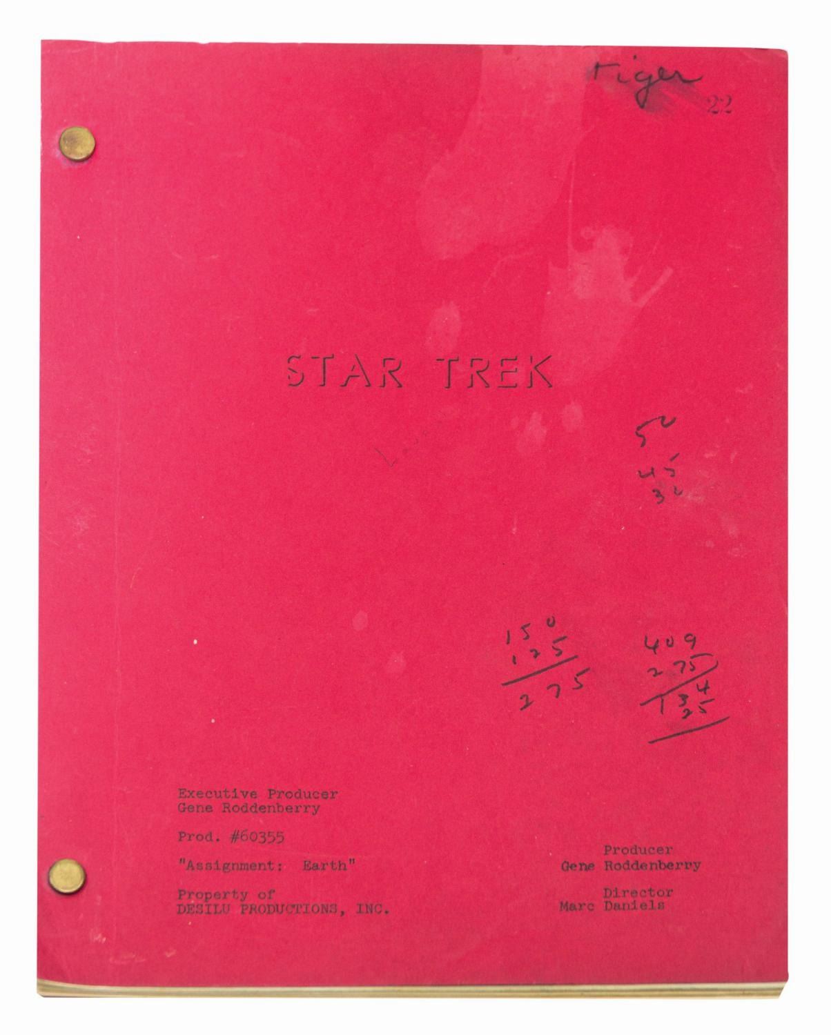 Star Trek: TOS Episode Script for Assignment: Earth. - Van Eaton Galleries