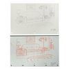 Image 1 : Pair of The Simpsons Game Living Room Layout Drawings.
