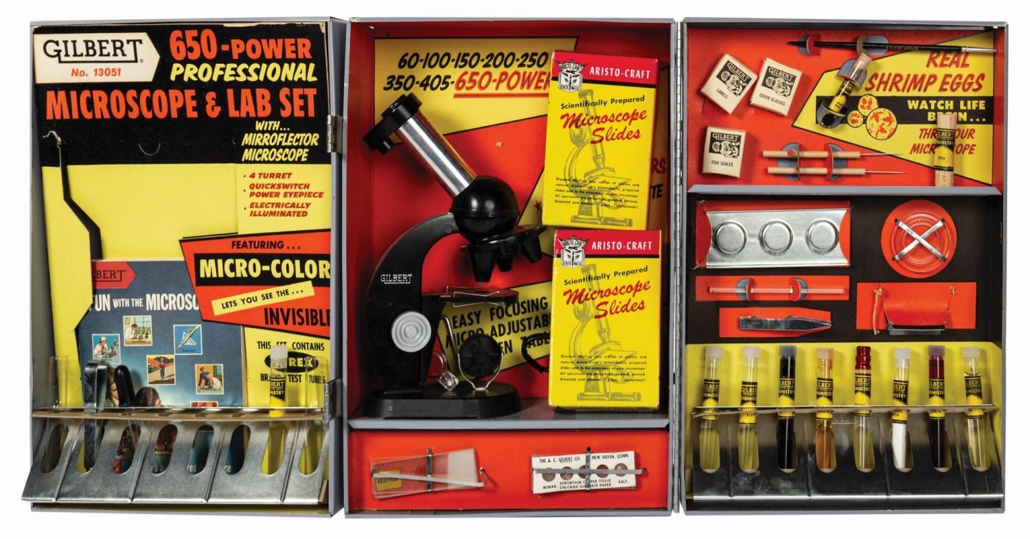 AC Gilbert Microscope and Lab Set. - Van Eaton Galleries