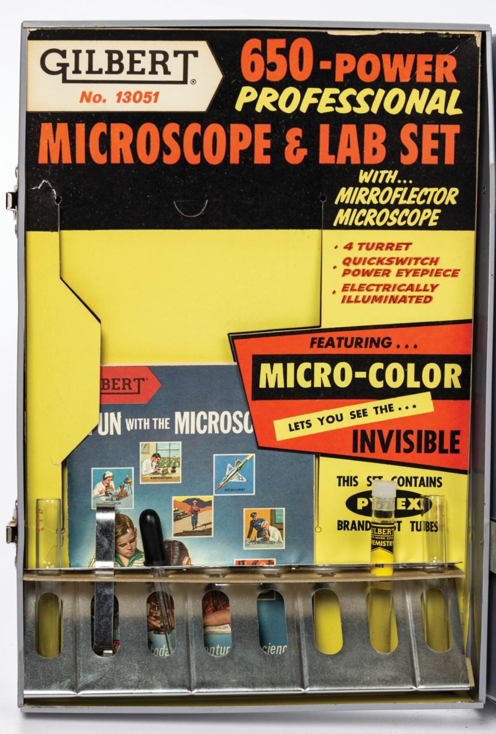 AC Gilbert Microscope and Lab Set.