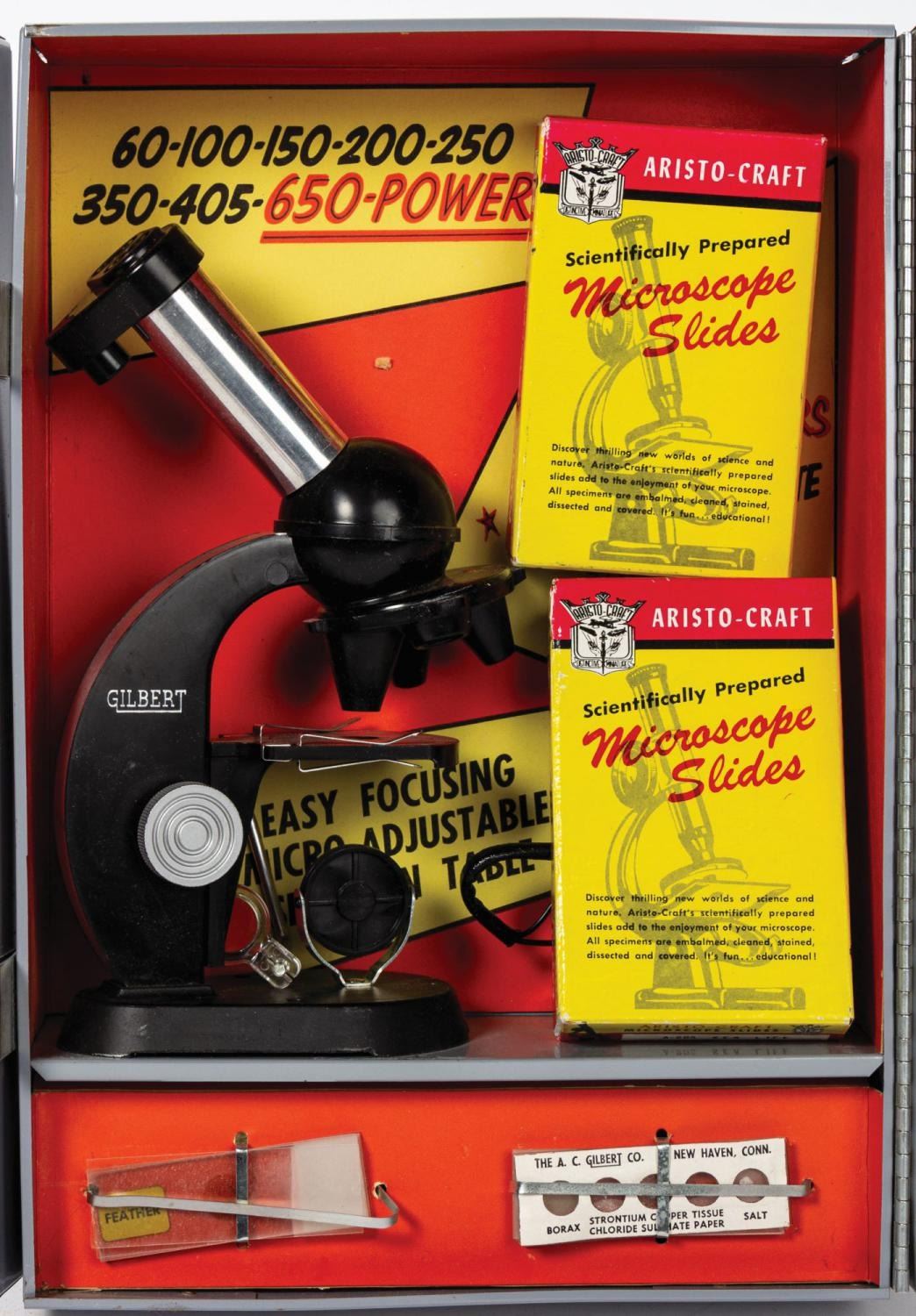 AC Gilbert Microscope and Lab Set.