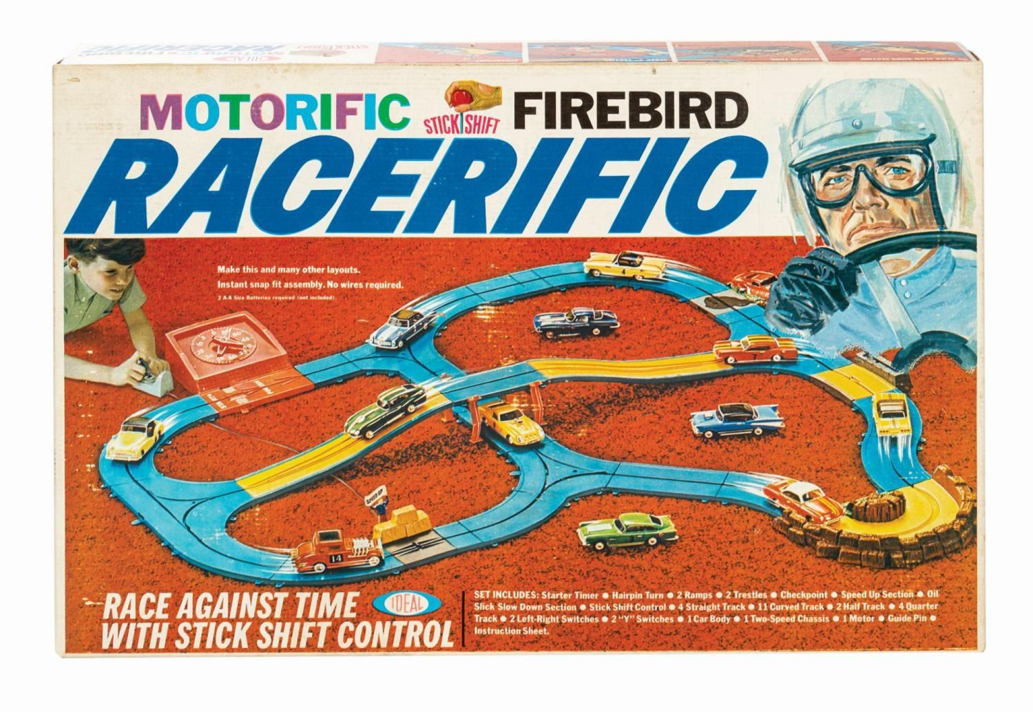 Motorific Racerific Racing Set and Accessories. - Van Eaton Galleries
