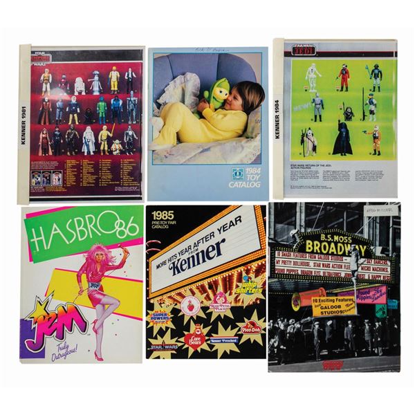 Set of (6) Kenner, Hasbro, and Galoob Toy Catalogs.