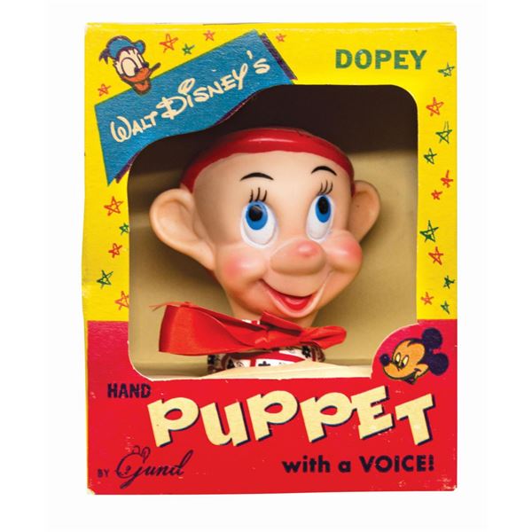Dopey Boxed Gund Hand Puppet.