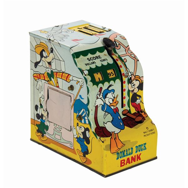 Donald Duck Cash Register Coin Bank.