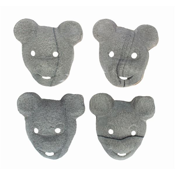 Set of (4) Vintage Mickey Mouse Gauze Masks.