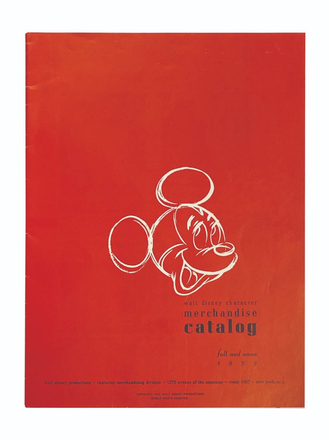 Walt Disney Character Merchandise Catalog.