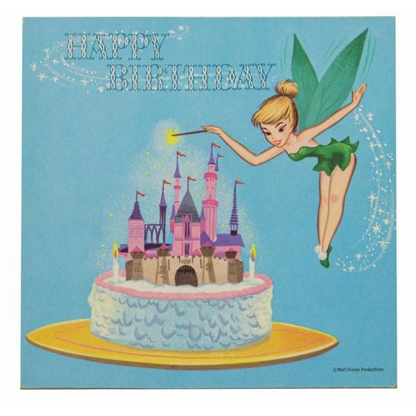 Tinker Bell Birthday Card Record.