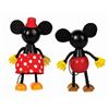 Image 6 : Pair of Mickey & Minnie Retro Wooden Dolls.