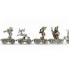 Image 10 : Hudson Pewter WDRR (17) Piece Train Set.