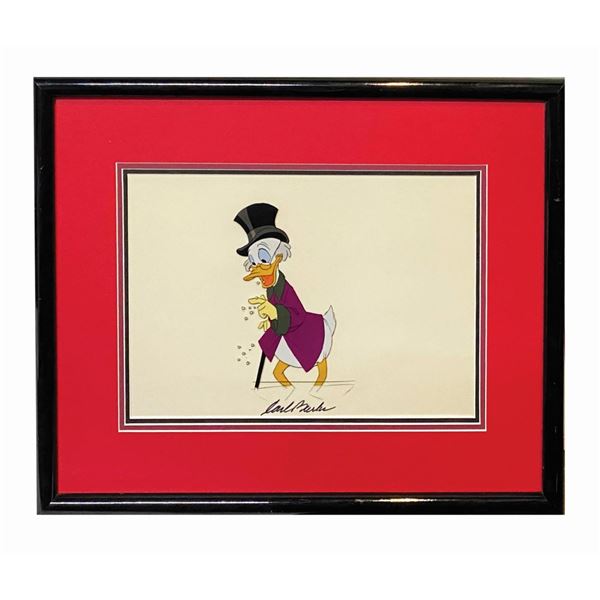 Carl Barks Signed Scrooge McDuck Cel.