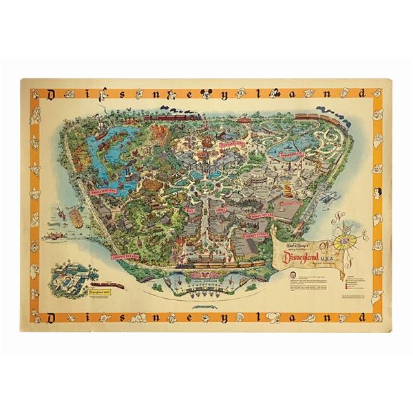 1958-A Disneyland Souvenir Map.