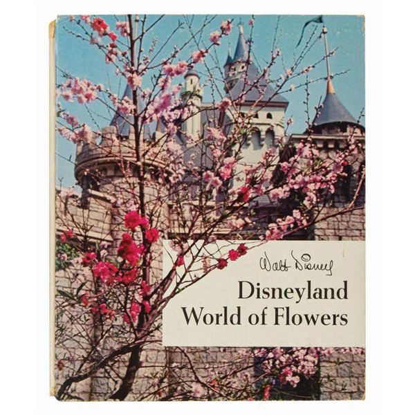 Disneyland World of Flowers Hardcover Book.