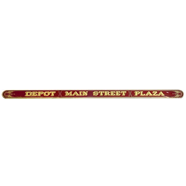 Main Street U.S.A. Trolley Sign.