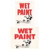 Image 1 : Collection of (3) Wet Paint Signs.