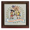 Image 1 : "America on Parade" Press Preview Glass Mirror.