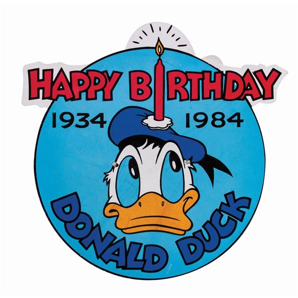 Donald Duck's 50th Birthday Sign.