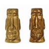 Image 1 : Adventureland Moa Tiki Salt & Pepper Shakers.