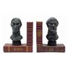 Image 1 : Pair of Haunted Mansion Staring Bust Bookends.