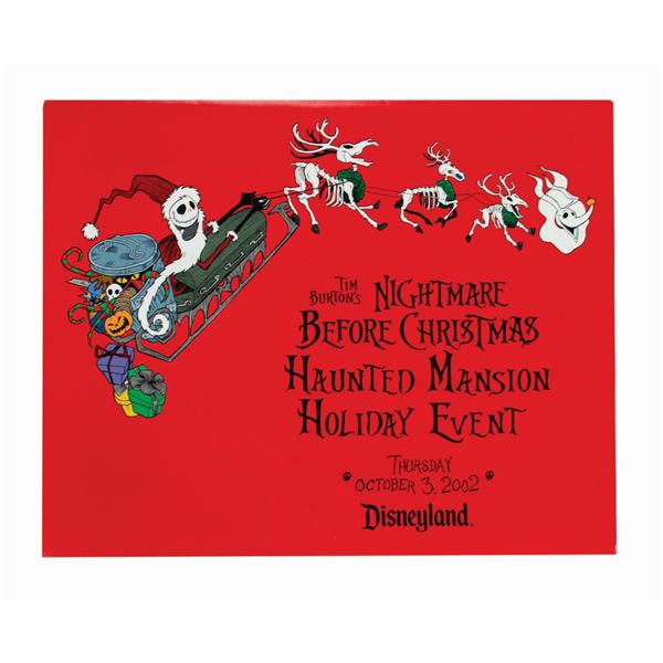 Haunted Mansion Holiday Event Art Print.