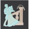 Image 8 : Haunted Mansion O-Pin House Raven (4) Pin Set.