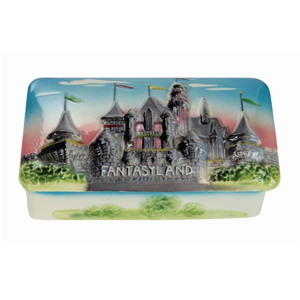 Fantasyland 3-D Ceramic Cigarette Box.