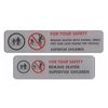 Image 1 : Pair of Vehicle Safety Signs.