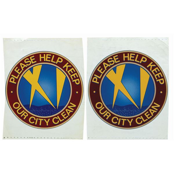 Pair of Hollywood Backlot Graphics.