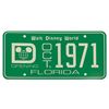 Image 1 : Walt Disney World Pre-Opening License Plate.