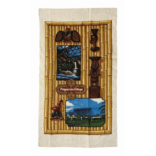 Polynesian Village Linen Towel.