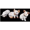 Image 1 : 3 Glazed Redware Piglets