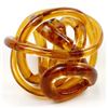 Image 2 : Amber Glass Knot Wrap Sculpture