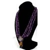 Image 1 : Sterling Crystal and Amethyst Pendant Necklace