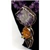 Image 2 : Sterling Crystal and Amethyst Pendant Necklace