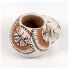 Image 2 : Tesuque Miniature Lizard Pottery Bowl by T Tapia