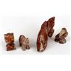 Image 3 : 4 Peruvian Carved Stone Animals