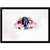 Image 1 : BEAUTIFUL  DIAMOND  , RUBY AND SAPPHIRE WHITE  #2076696