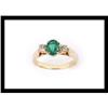 Image 1 : BEAUTIFUL  DIAMOND AND EMERALD YELLOW  GOLD #2076710