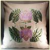 Image 1 : ARTS & CRAFTS EMBROIDERED MAUVE WATERLILY #2077512