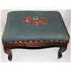Image 1 : Vintage Queen Anne Style Needlepoint Stool #2077787