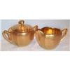 Image 1 : All Over Gold Wheeling Etched Cream and Sugar #2078007