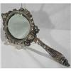 Image 1 : Figural Silver plate hand mirror Victorian #2078730