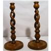 Image 1 : Barley Twist Candlesticks Victorian c1900 Pr. #2078768