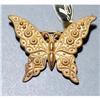 Image 1 : Miriam Haskell Repousse Butterfly Brooch signed#2078893