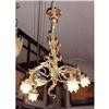 Image 1 : Louis XV 4L bronze chandelier with puttis #2079223