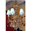 Image 1 : French Crystal and bronze Chandelier 5L #2079259