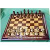 Image 1 : Hand carved  wood signed chess game  #2079293